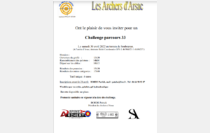 Challenge 33 Parcours ARSAC  30 avril 2022