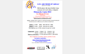 Inscription concours 3D 4 juin 2023 au château d'Arsac