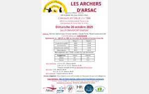 Concours salle 2x18m 26 octobre 2025